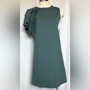 NWT Vera Fishbaugh one shoulder dress